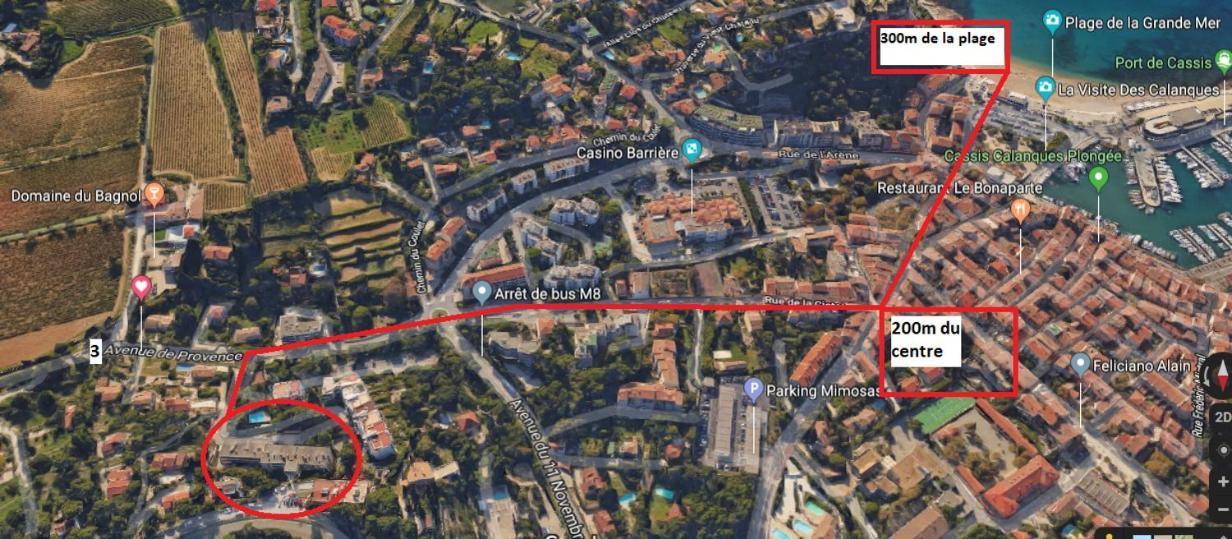 Au Calme, 200M Du Centre T2 Avec Balcon Et Parking Daire Cassis Dış mekan fotoğraf