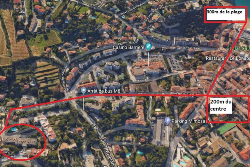 Au Calme, 200M Du Centre T2 Avec Balcon Et Parking Daire Cassis Dış mekan fotoğraf